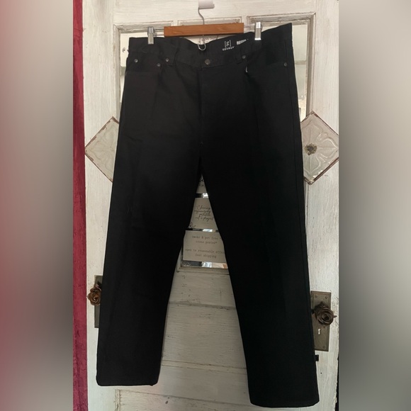 George Men's and Big Men's 100% Cotton Regular Fit Jeans size 38 X 30 Black - Picture 13 of 13